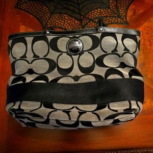 Coach Signature Purse- Canvas Shoulder Bag